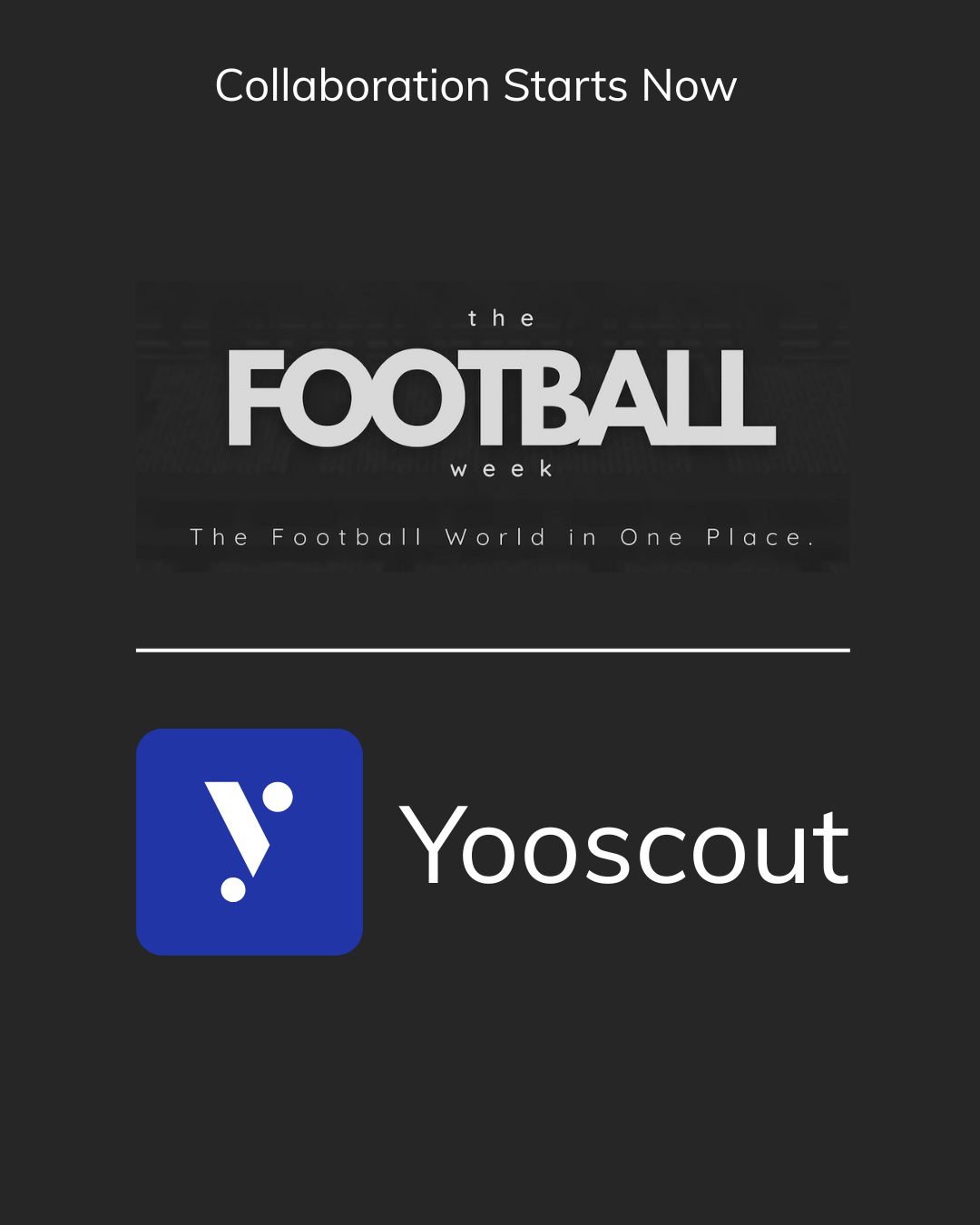 Yooscout x The Football Week New partnership launched! You’ll now get football insights & updates weekly – directly in Yooscout. Explore more: thefootballweek.com